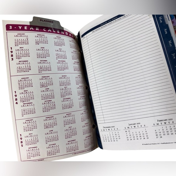 VTG RARE 1982 Claudia Tres Jolie Planner Agenda Book Kilim Carpet w/Leather - Picture 8 of 16